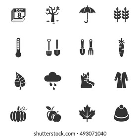 autmn web icons for user interface design