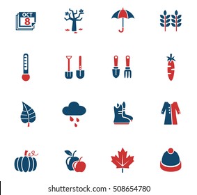 autmn web icons for user interface design