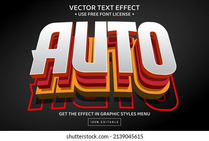 Auto 3D Editable Text Effect Template