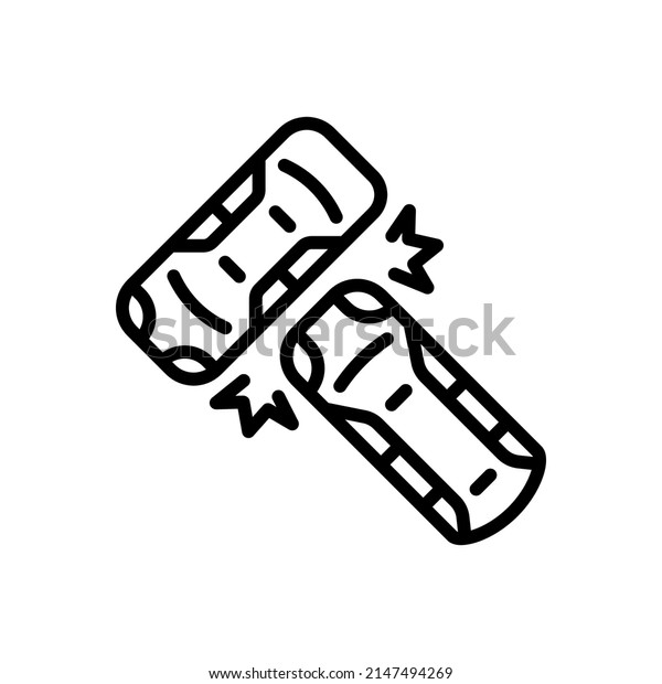 Auto Accident Icon. Diagram of a traffic\
accident. View from above. Vector sign in simple style isolated on\
white background.