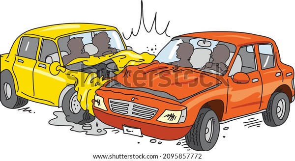 Auto\
Accident, auto insurance. Vector\
illustration.