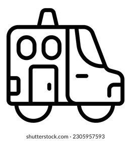 Auto alarm rescue icon outline vector. Health patrol. Modern speed