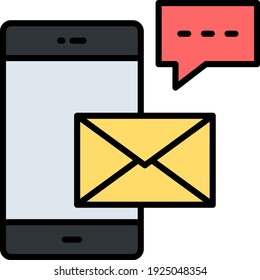 Auto Answering Concept, Automated Reply Vektor-Farbliniendesign, Internet von Dingen Symbol auf weißem Hintergrund, IoT und Illustration zur Automatisierung