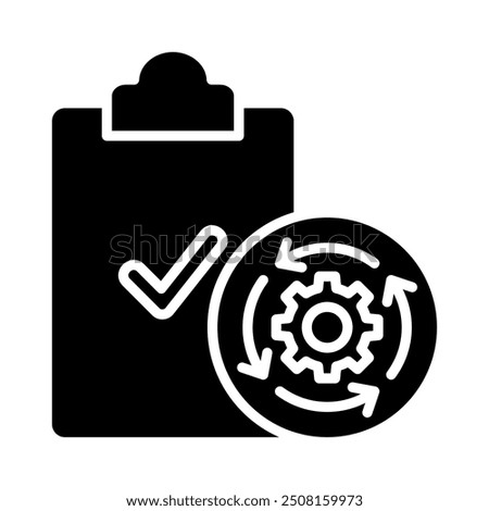 Auto Approval icon line vector illustration