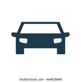 auto blue car transportation icon. Isolated and flat illustration. Vector graphic