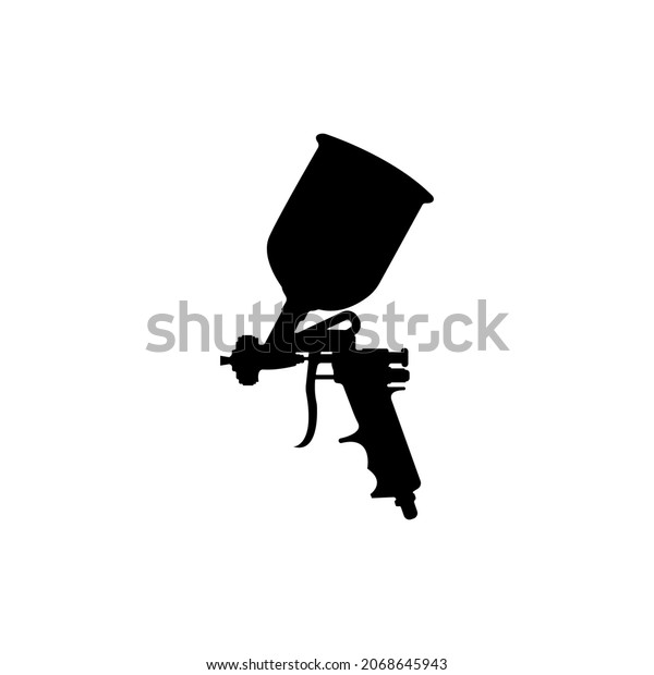 Auto Body Industrial Painting Spray Gun Stock Vector (Royalty Free ...