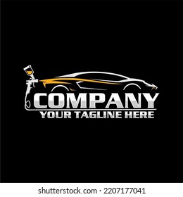 Auto Body Paint Logo pain car logo svg