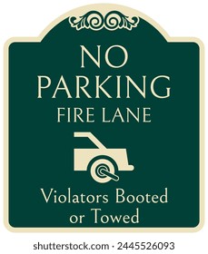 Auto boot warning sign unauthorized vehicles booted