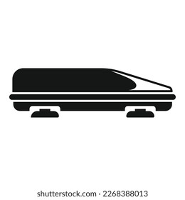 Auto box icon simple vector. Car roof. Container travel