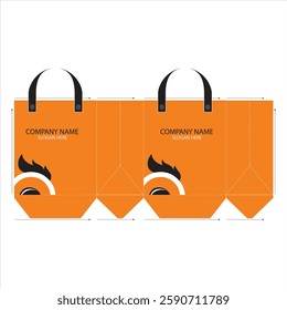 Auto box Shopping Bag Design Vector