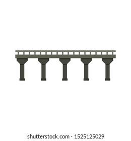 Auto bridge icon. Flat illustration of auto bridge vector icon for web design