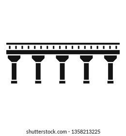 Auto bridge icon. Simple illustration of auto bridge vector icon for web design isolated on white background