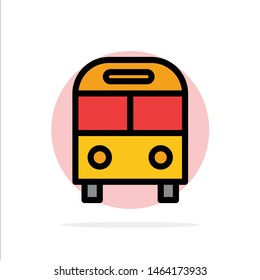 Auto, Bus, Deliver, Logistic, Transport Abstract Circle Background Flat color Icon. Vector Icon Template background