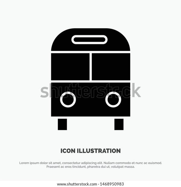 Auto, Bus, Deliver, Logistic,
Transport solid Glyph Icon vector. Vector Icon Template
background