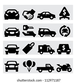 Auto business icons