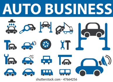 auto business signs. vector