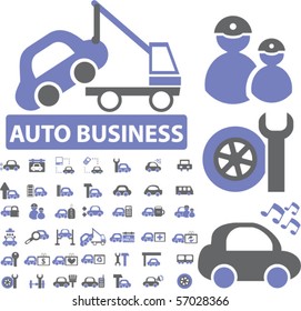 auto business signs. vector