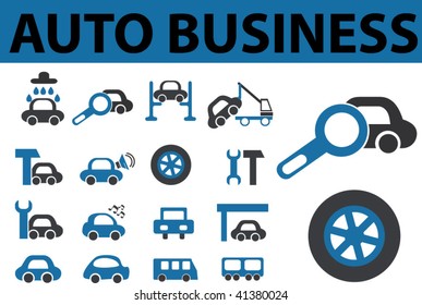 auto business. vector