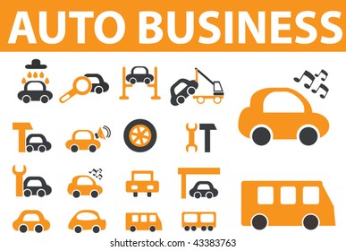 auto business. vector