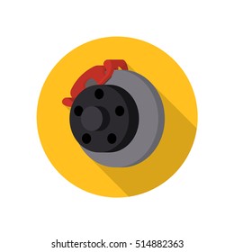Auto, car, automotive brake vector icon