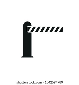 Auto car barrier icon. Simple vector illustration.