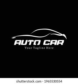 Auto Car Black White Vector Logo Stock Vector (Royalty Free) 1965530554 ...