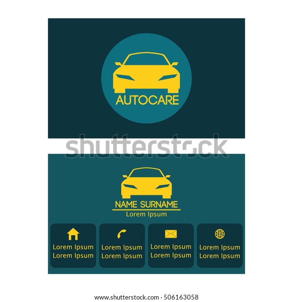 Auto\
Car business card design template for your\
business
