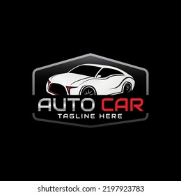 Auto Car concept vector logo design illustration