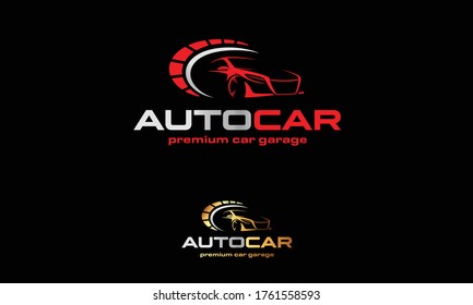 Auto Car Garage Premium Concept Logo Design