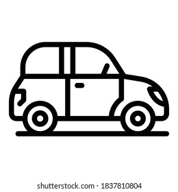 Auto car icon. Outline auto car vector icon for web design isolated on white background