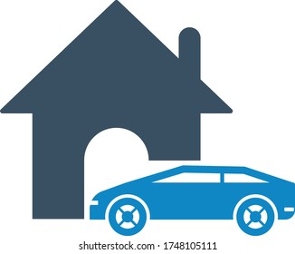 Icono de auto automático (ilustración vectorial)