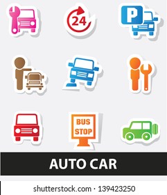 Auto car icons,vector