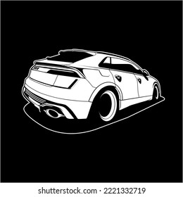 auto car illustration icon design vector