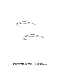 Auto car illustration logo vector template