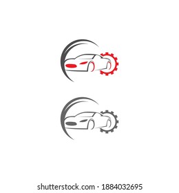 Auto car illustration logo vector template