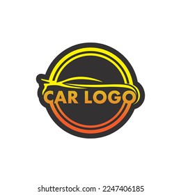 Auto-Auto-Logo Design mit Konzept Sportwagen Symbol Silhouette.Vektorgrafik Design-Vorlage.