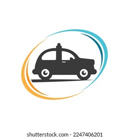 Auto car logo design with concept sports car vehicle icon silhouette.Vector illustration design template.