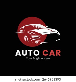 Design de logotipo de automóvel para concessionária de carros, Auto Shop, carro esporte, logotipo de carro emblema, etc. Modelo de vetor.