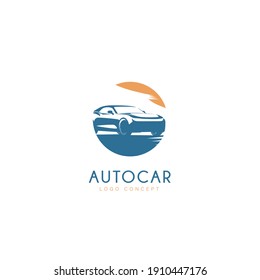 Auto Car Logo Design Symbol Template Flat Style Vector Illustration