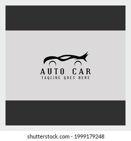 Design-Vorlage für Auto-Logo. Vektorgrafik