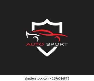 Auto car logo design vector