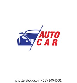 Auto-Logo-Design Vektorgrafik-Vorlage