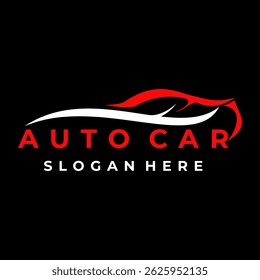 Vetor de design de logotipo de carro automático. Ícone do logotipo do Car Showroom. Modelo de vetor de logotipo do Revendedor de Carros