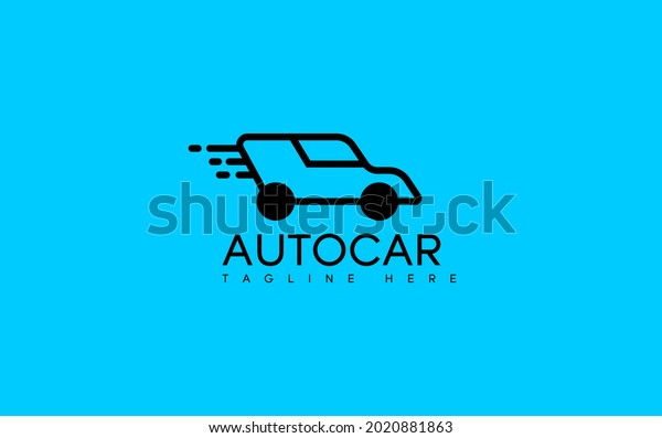 Auto Car logo icon design template\
vector elements for your company brand. line\
style