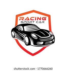 Auto Car Logo icon Vector Illustration template. Modern Sport Car vector logo icon silhouette design. Auto Car logo vector illustration for car repair, dealer, garage and service.