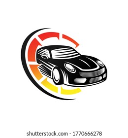 Auto Car Logo icon Vector Illustration template. Modern Sport Car vector logo icon silhouette design. Auto Car logo vector illustration for car repair, dealer, garage and service.