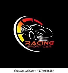 Auto Car Logo icon Vector Illustration template. Modern Sport Car vector logo icon silhouette design. Auto Car logo vector illustration for car repair, dealer, garage and service.