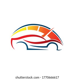 Auto Car Logo icon Vector Illustration template. Modern Sport Car vector logo icon silhouette design. Auto Car logo vector illustration for car repair, dealer, garage and service.