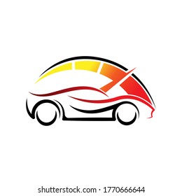 Auto Car Logo icon Vector Illustration template. Modern Sport Car vector logo icon silhouette design. Auto Car logo vector illustration for car repair, dealer, garage and service.