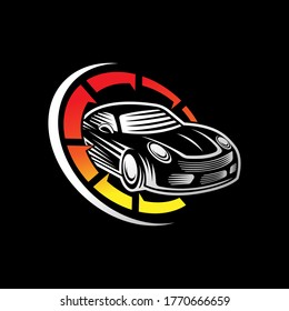 Auto Car Logo icon Vector Illustration template. Modern Sport Car vector logo icon silhouette design. Auto Car logo vector illustration for car repair, dealer, garage and service.